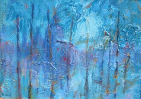 Looking through mooring poles